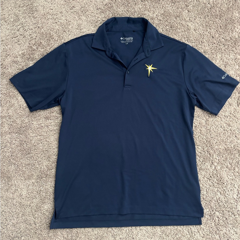 Columbia Golf Men's Navy Tampa Bay Rays Polo